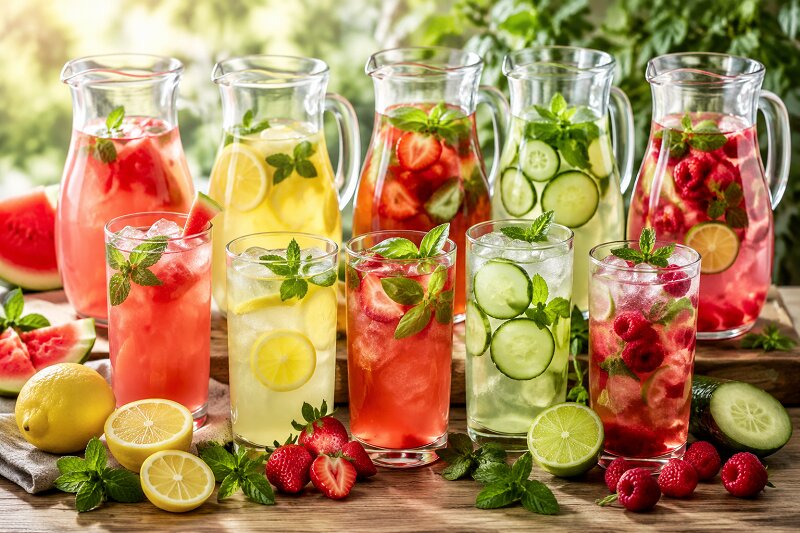 Retete de limonade ideale pentru vara. Bauturi racoritoare, naturale si usor de preparat acasa