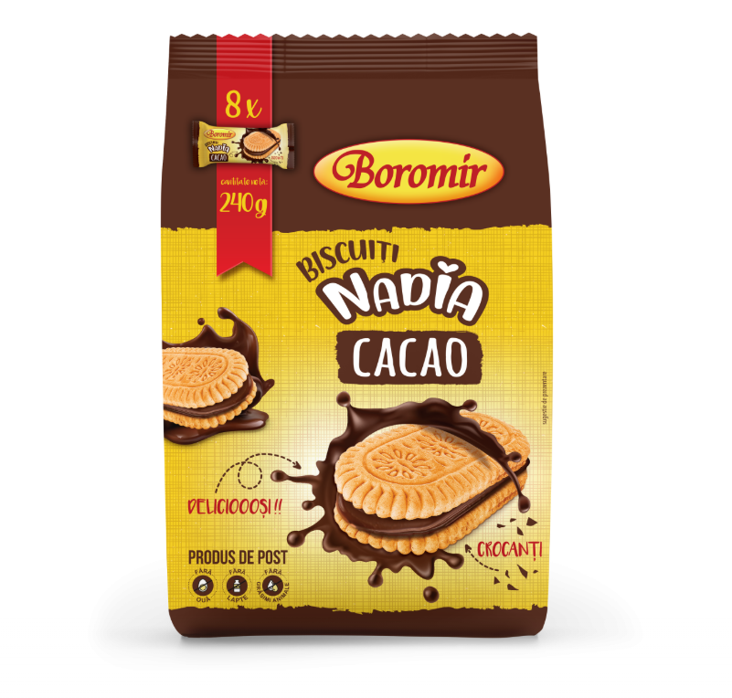Boromir - Nadia Biscuiti cu crema de cacao