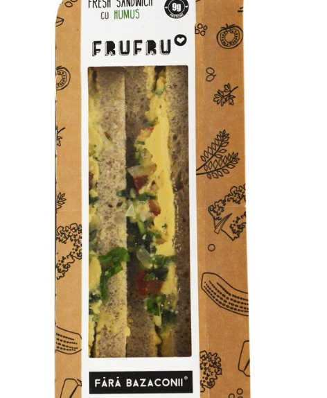 FruFru - Fresh sandwich cu humus