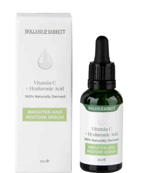 Holland&Barret - Ser cu Vitamin C + Acid hialuronic