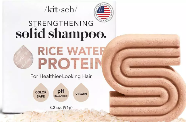 Kitsch - Sampon solid cu apa de orez pentru cresterea parului