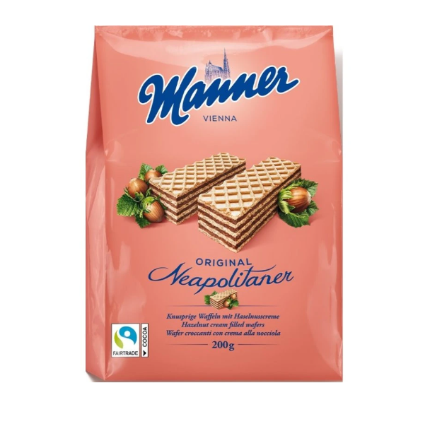 Manner - Napolitane cu crema de alune de padure