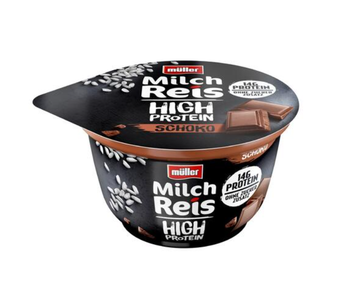 Muller - Milch Reis Protein Orez cu lapte si ciocolata, bogat in proteine