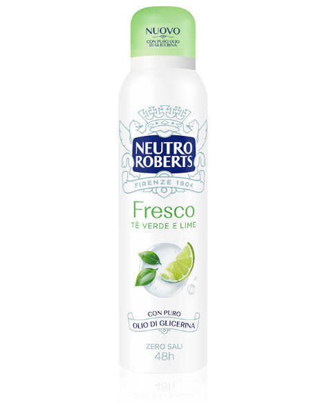 Neutro Roberts - Fresco Te Verde e Lime Deodorant spray cu o eficienta de 48 h