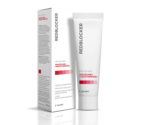 REDBLOCKER - Crema de noapte pentru piele sensibila si cuperoza