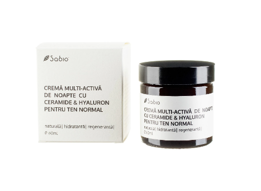 Sabio - Crema multi-activa de noapte pentru ten normal cu ceramide si hyaluron