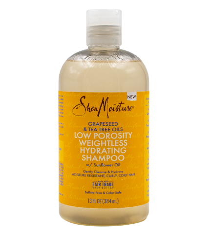 Shea Moisture - Grapeseed & Tea Tree Oils Weightless Hydrating Sampon pentru parul cu porozitate scazuta