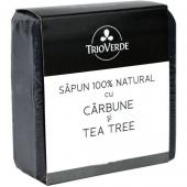 Trio Verde - Sapun Natural Cu Carbune Si Tea Tree
